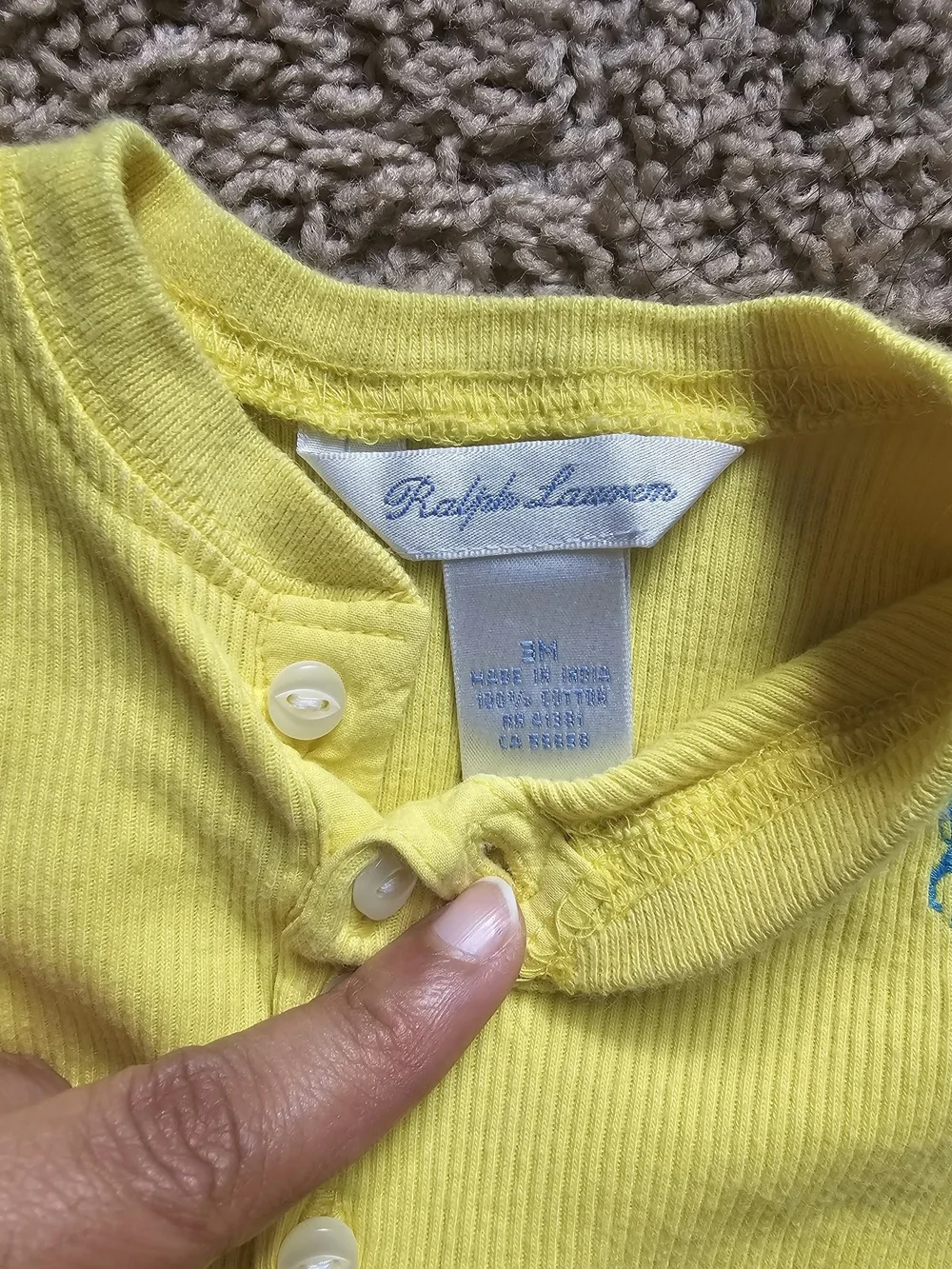 Ralph Lauren Yellow Ruffle Dress & Bloomers Set
